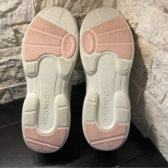 Vionic Kallie Slip On Flats Gray Pink Shimmer Women’s 10 M Comfort Shoes w/ Box - Picture 10 of 10